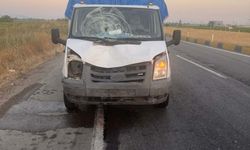 Manisa'da Kamyonet Bisiklete Çarptı