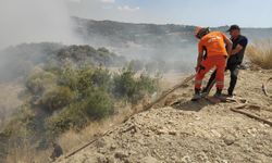 Moloz döküm alanındaki yangın söndürüldü