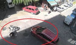 Otomobil ve motosiklet çarpıştı