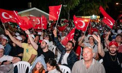 Gölbaşı'nda milli maç heyecanı yaşandı
