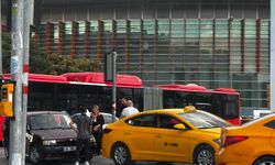 Ankara Garı önünde kaza ve kavga