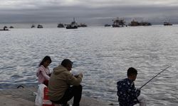 Balıkçıların Karadeniz'deki hamsi avı devam ediyor