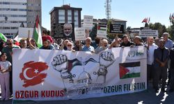 Kırıkkale'de İsrail protestosu