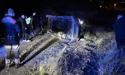 Alkollü sürücü, eşi ve bebeğiyle kaza yaptı