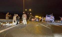 Beykoz'da servis minibüsü devrildi