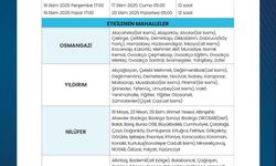 Bursa'da planlı su kesintileri 6 gün daha devam edecek