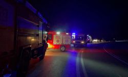 Bursa'da TIR şarampole devrildi