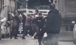 Büyükçekmece'de TIR şoförlerinin yumruklu kavgası