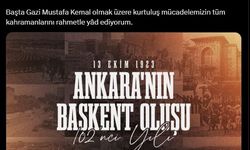 Cumhurbaşkanı Erdoğan'dan Ankara paylaşımı
