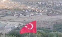 Gaziantep'te 1100 Rakımda Türk Bayrağı