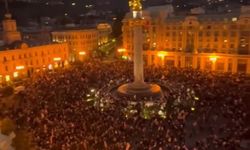 Gürcistan'da protesto sırasında arbede