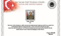MSB: Piyade Er Eyüp Güner şehit oldu