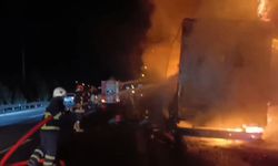 Şanlıurfa'da TIR dorsesi yandı!