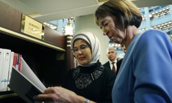 Erdoğan ve Merz Cumhurbaşkanlığı Millet Kütüphanesi'nde görüştü