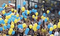 Balonlar, kanseri yenen minik Fenerbahçe taraftarı Tamer Talha için uçtu