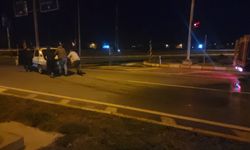 Konya'da araç alev aldı