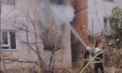 Amasya'da bina yangını