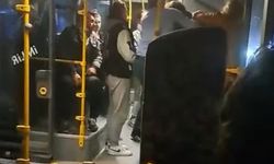 Belediye otobüsünde yer kavgası