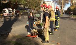 Beyoğlu'nda Tramvay Motosiklete Çarptı