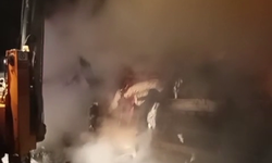 Bolu'da korkutan TIR yangını