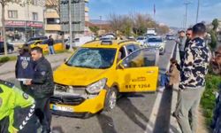 Düzce'de taksi yayaya çarptı