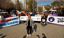 Edirne'de kadınlardan şiddete karşı yürüyüş