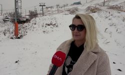 Erzurum'da yüksek kesimlere kar yağdı