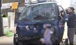 Güney Kore'de bir minibüs yayalara çarptı