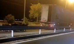 Hareket halindeki TIR'dan koyun çaldılar