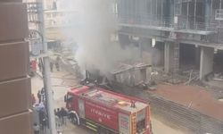 İnşaatta Konteynır Yandı