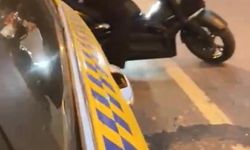 Kağıthane'de taksiciyle motosikletli arasında tartışma