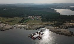 Kocaeli'de karaya oturan gemideki alçının tahliyesi başladı