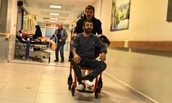 Odun keserken ayak parmağı koptu