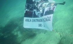 Ulu Önder Gazi Mustafa Kemal Atatürk'ü su altında andı