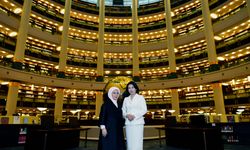 Kim Hea Kyung'ı Cumhurbaşkanlığı Millet Kütüphanesi'nde ağırladı