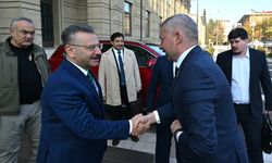 Belarus'un Ankara Büyükelçisi Glaz'dan, Vali Aksoy'a ziyaret