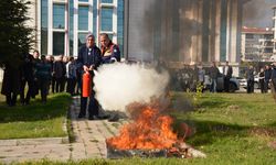 Kahramankazan Adliyesinde Yangın Tatbikatı