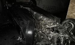 Sivas'ta Otomobil Devrildi