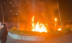 Beylikdüzü'ndeki çocuk parkında yangın çıktı