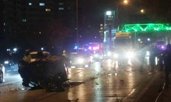 Kontrolden Çıkan Otomobil Takla Attı