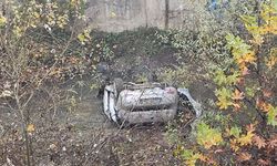 Otomobil dereye uçtu