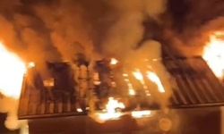 Yayla evinde yangın