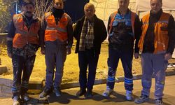 Başkan Şahin'den Gece Mesaisinde Moral Ziyareti