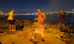 2026'ya buz gibi suda yüzerek girdiler