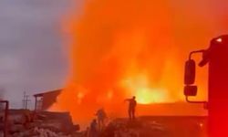 Bursa'da palet fabrikasında yangın çıktı