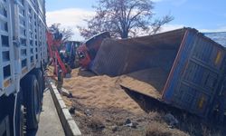 Kayseri'de korkutan TIR kazası