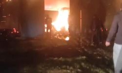 Kırşehir'de bir evin garajında yangın!