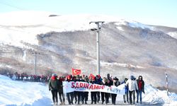 Samsun'da Sarıkamış şehitleri için yürüyüş