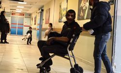 Tamir sırasında hava bastığı lastik patladı