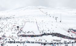 Erciyes'te hafta sonu yoğunluğu